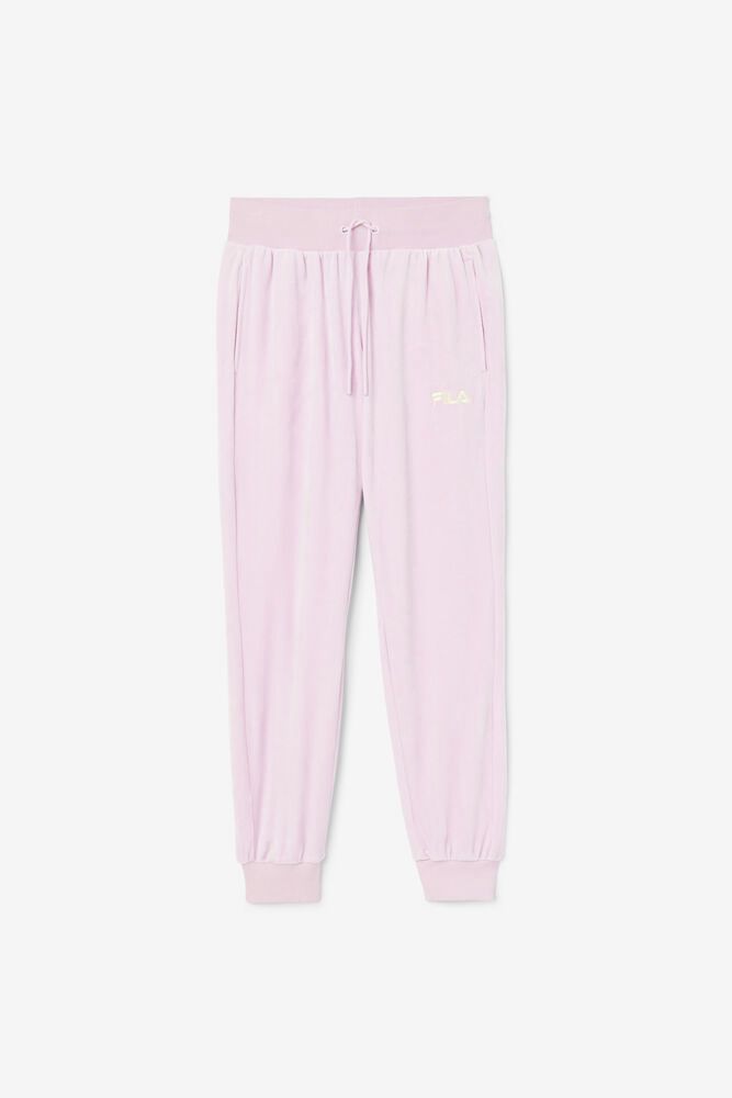 Fila Zura Velour Jogger Pants Pink - Womens - 49705XELO